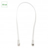 Cordons RJ45 plats Cat 6 FTP blanc 50 cm - OMELCOM GO310