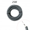 Gaine électrique ICTA Préfilée câble TV Blanc - Couronne de 25ml