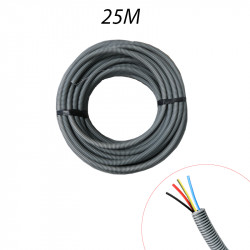 Gaine électrique Préfilée circuit chauffage ICTA20mm 3G2,5mm + 1,5mm Noir - Couronne de 25ml