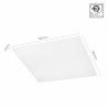 Lot De 4 Panneaux LED 600x600mm 40W 3000K 115lm/W - SLI035057WW-4U