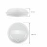 Hublot LED rond 20W avec détecteur étanche IP54 4000K 1900 lumens  - SLI041047NW
