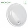 Hublot LED rond 20W avec détecteur étanche IP54 4000K 1900 lumens  - SLI041047NW
