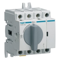 Interrupteur à coupure apparente 4P 32A - HAGER HAB403