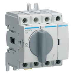 Interrupteur à coupure apparente 4P 40A - HAGER HAB404
