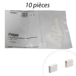 Bouchons latéraux Hager pour barres de pontage 10pcs - KZ021