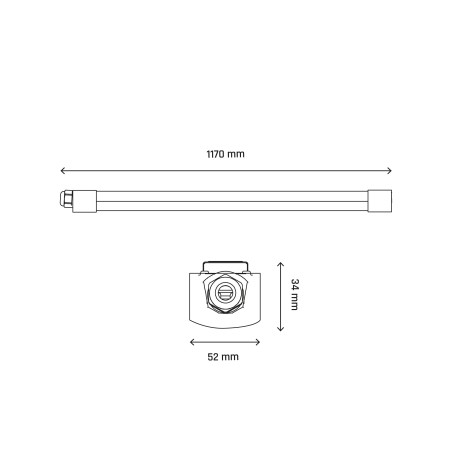 Réglette LED étanche IP65 120cm 36W 4000K 4400lm - SLI028037NWPW