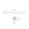 Réglette LED étanche IP65 120cm 36W 4000K 4400lm - SLI028037NWPW