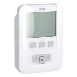 Thermostat programmable 2 Fils 7 jours à piles - HAGER EK520