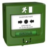 Déclencheur manuel vert avec capot