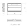TOLEDO BAES LED SATI 45LM 1h IP44