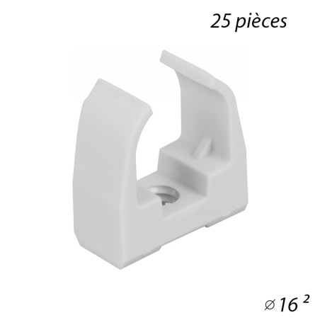 Clips LYRES pour tubes  IRL 16mm - 25 pièces
