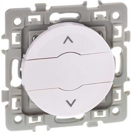 Bouton poussoir volets roulants Square blanc