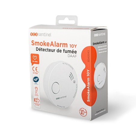 Détecteur de fumées 10 ans autonomie SMOKEALARM 10Y
