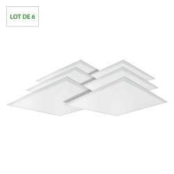 Panneaux LED 600x600 36W 4000K 3600lm UGR 19 Lot de 6 pièces - ARIC 51769