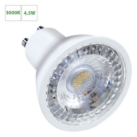 Ampoule LED GU10 6W 3000K blanc chaud 465 lumenes