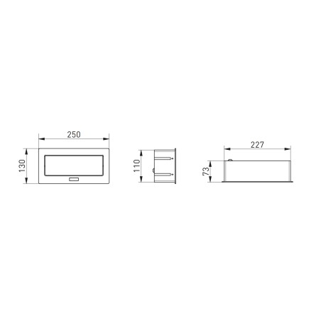 Bloc multiprises bureau encastrable 3 prises Noir