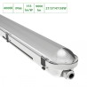 Réglette LED étanche 150cm puissance ajustable 27/37/47/58W