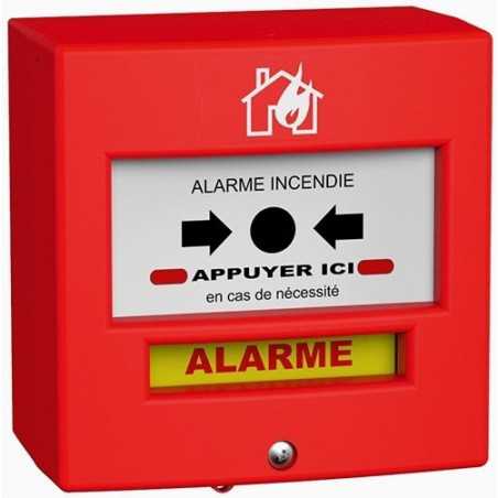 Déclencheur manuel rouge avec capot