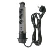 Multi-Prise à encastrer 3x2P+T + Chargeur USB Type A et C