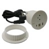 Prise 2P+T surface avec chargeur USB Type A et C