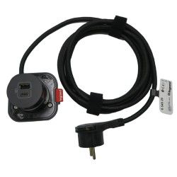 Incara chargeur USB Type A et C 1 poste Noir - LEGRAND 654920