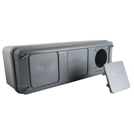 Gaine multifonction verticale pour coffrets étanches Plexo³ 2 rangées