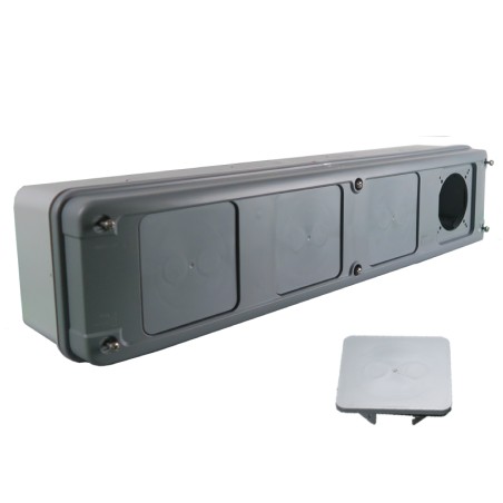 Gaine multifonction verticale pour coffrets étanches Plexo³ 3 rangées