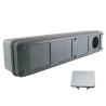 Gaine multifonction verticale pour coffrets étanches Plexo³ 3 rangées