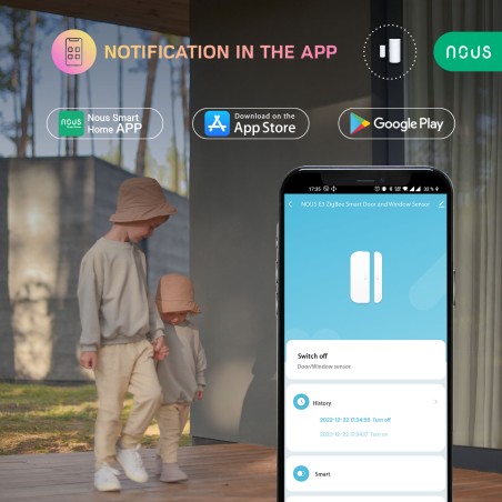 Détecteur ouverture Connecté porte ou fenêtre Zigbee