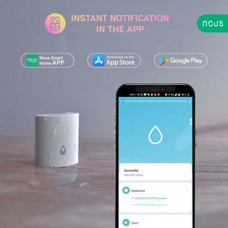 Détecteur inondation Connecté Zigbee