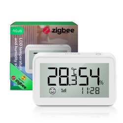 Capteur température et humidité ZigBee 3.0 LCD - NOUS E6