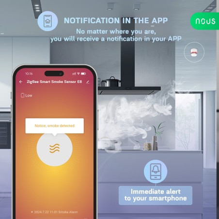 Détecteur de fumée Connecté Zigbee