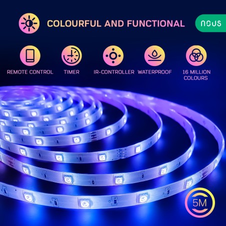 Ruban LED Connecté WIFI dimmable 18W 5ml