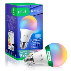 Ampoule Connecté WIFI dimmable LED E27 RGB 9W 810 lumens - NOUS P3