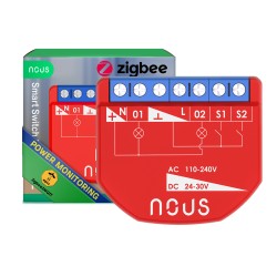 Micromodule Connecté ZigBee 3.0 2xON/OFF avec MC - NOUS B3Z
