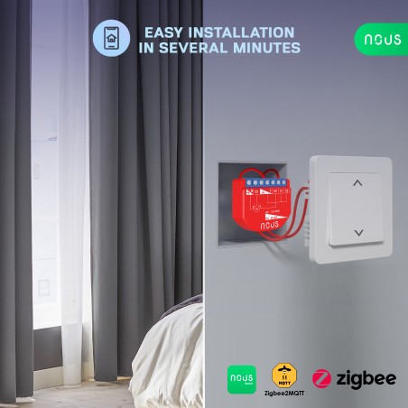 Micromodule ZigBee 3.0 1 sortie Volet Roulant
