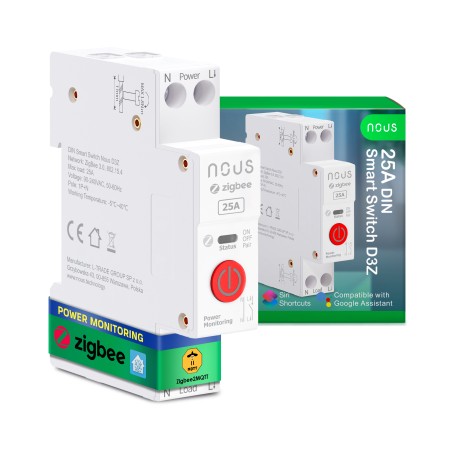 Module Zigbee 3.0 Rail DIN 25A + Mesure de consommation