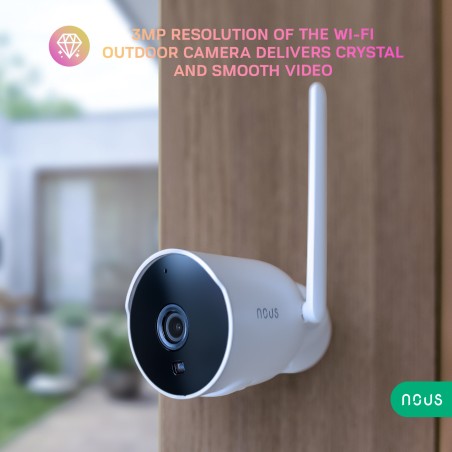 Caméra connectée extérieur WIFI IP3 mégapixels