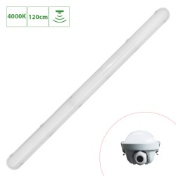 Réglette LED avec détecteur HYDRON IP65 120cm 20-31-36W 4000K - INTEGRATECH HYDS-ESS1236PS4MWF