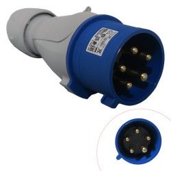 Fiche tétrapolaire male 32A 3P+N+T IP44 - LEGRAND 555236