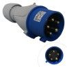 Fiche tétrapolaire male 32A 3P+N+T 250V - 5 Broches IP44
