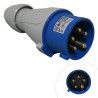 Fiche tétrapolaire male 16A 3P+N+T 250V - 5 broches IP44