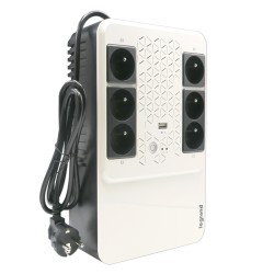 Onduleur Keor multiplug 600 VA - 6 prises 2P+T et disjoncteur intégré - LEGRAND 310083