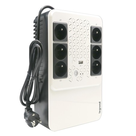 Onduleur Keor multiplug 600 VA - 6 prises 2P+T et disjoncteur intégré