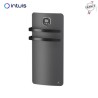 Sèche serviettes soufflant HELIA 1200W ( 500 + 700 soufflerie ) Anthracite