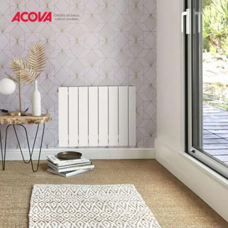 Radiateur inertie fluide thermoactif en fonte d'aluminium ATOLL électrique 1000W