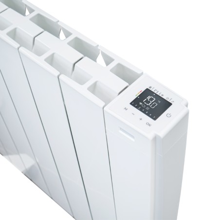 Radiateur à fluide connecté Blanc 750W intégrant 3 protocoles de communication Wifi, Zigbee 3.0