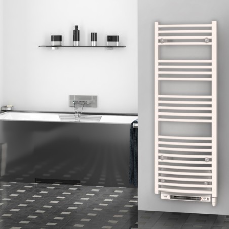 Sèche serviettes soufflant Blanc 700W