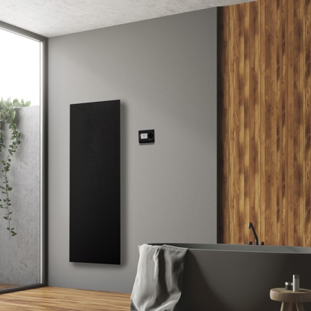 Radiateur Design verre trempé noire