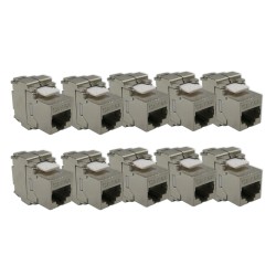 Connecteur Keystone RJ45 Cat 6A Lot de 10 - OLTRIX VDI002